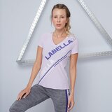 LaBellaMafia ženska majica color block purple cene
