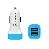 Konfulon auto punjač C17 2xUSB 2.1A kuciste belo sa plavim Cene