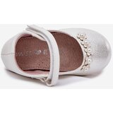 EVENTO Children's Ballet Flats With Velcro And Flowers White Nikione | Shoptok.si