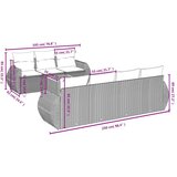 vidaXL 8-dijelni set vrtnih sofa od poliratana s jastucima bež | shoptok.hr