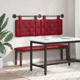  Držeće uzglavlje Zidne Vinska crvena 130 x 55 x 5 cm Lažna koža - boja crnog vina 120 cm bez LED | shoptok.hr