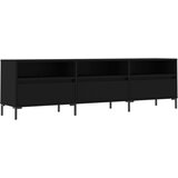 Maison Chic TV omarica - TV enota - Televizijska omarica črna 150x30x44,5 cm inženirski les, (21700095) Cene