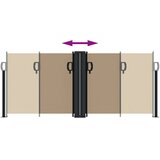  Uvlačiva bočna tenda 100 x 600 cm smeđesiva | shoptok.hr