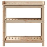  Stol za sadnju s policama 82,5x45x86,5 cm od masivne borovine | shoptok.hr