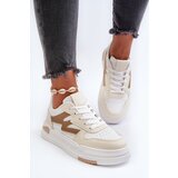 Boto Women's Platform Sneakers in Beige Synthetic Leather Lynnette | Shoptok.si