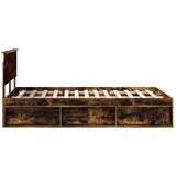  Konstrukcija postelje z vzglavjem Dimljeni oreh 120 x 200 cm, (5000103852) Slike