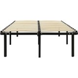  Okvir za krevet crni metalni 200 x 200 cm - 200 x 200 cm | shoptok.hr