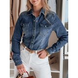 DStreet Koszula damska jeansowa NAPSTIPS niebieska | Shoptok.si