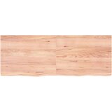 Stolna ploča svjetlosmeđa 160 x 60 x 4 cm tretirana hrastovina | shoptok.hr