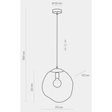  Luster SOL na sajli 1xE27/60W/230V crna | Eponuda.com