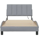  Okvir kreveta bez madraca svjetlosivi 100x200 cm od tkanine | shoptok.hr