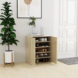 vidaXL Omarica za čevlje sonoma hrast 60x35x70 cm iverna plošča Cene