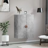  Zidni ormarić siva boja betona 69,5 x 34 x 90 cm | shoptok.hr
