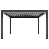  Pergola Bellano Cabrio S200 4x4 (Do x Š x V: 4.106 x 4.106 x 2.554 mm, Aluminij, Barva ogrodja: Antracit) u