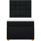  Box spring krevet s madracem crni 90x190 cm od tkanine | shoptok.hr