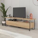 Marckeric TV omarica v hrastovem dekorju v naravni barvi 150x45 cm Dilly – | Shoptok.si