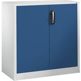 C+P Nizka omara za dokumentacijo ACURADO, 2 predelka za fascikle, VxŠxG 1000 x 930 x 500 mm, svetlo siva / encijan modra | Shoptok.si