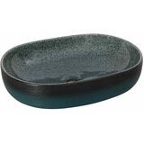 Nadgradni umivaonik tirkizni ovalni 59x40x14 cm keramički | shoptok.hr