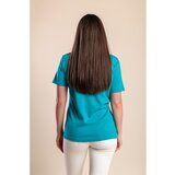 Fenzy Majica Z Okroglim Ovratnikom, Turkizna | Shoptok.si