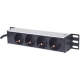 Intellinet 10 1U Rackmount 4-Output Power Distribution Unit (PDU) EU CEE 7 /3 Outlets, With Power Indicator, No Surge Protection, Built-in 1.8m Power Cord with EU CEE 7 /4 Plug | shoptok.hr