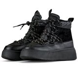 primohurt Black snow boots with a cuff, insulated women's winter boots with a thick sole | shoptok.hr