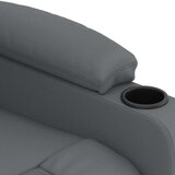 vidaXL Električni naslanjač sivo umetno usnje | Shoptok.si