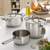 Lagostina Lonec Sfiziosa 18cm / 3,5l / dvojni ročaj / indukcija / inox, (20456632) | Shoptok.si