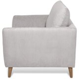 Scandic Svetlo siv fotelj iz rebrastega žameta Paris – | Shoptok.si