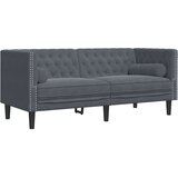  Kavčna garnitura Temno siva Žamet - - Siva - 71.1 - | Shoptok.si