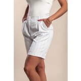 Fenzy Črtaste Kratke Hlače, Bele | Shoptok.si