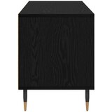 TV ormar Crni hrast 100 x 34,5 x 44,5 cm Obrađeno drvo i čelik | Eponuda.com