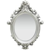 vidaXL Zidno ogledalo u dvorskom stilu 56 x 76 cm srebrno | shoptok.hr