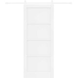  Klizna vrata Bijela 83 x 202 cm Masivna borovina | shoptok.hr