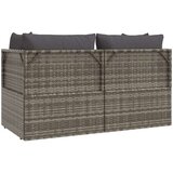  3-dijelna vrtna garnitura od poliratana s jastucima siva | shoptok.hr