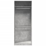  Ormar siva boja betona 80x50x200 cm od konstruiranog drva | Shoptok.si