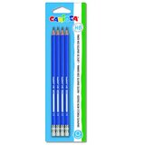 Carioca 4-delni komplet HB grafitnih svinčikov z radirko | Shoptok.si