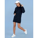 DStreet Bluza damska długa z kapturem oversize TIMMY granatowa | Shoptok.si