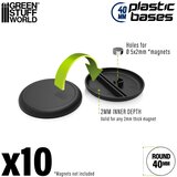 Green Stuff World Plastic Round Base with Lips 40mm (Pack x10) | Plastična Postolja 40mm | Eponuda.com