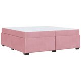  Konstrukcija postelje z vzmetnico Roza 200 x 200 cm blago, (5000126049) | Shoptok.si