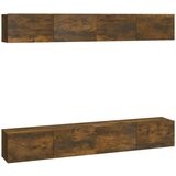  Stenske TV omarice 4 kosi dimljeni hrast 100x30x30 cm, (20732506) | Shoptok.si