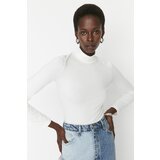 Trendyol Ecru Stand Collar Knitted Body Cene