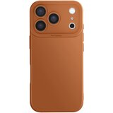 AVIZAR Ovitek za iPhone 17 Pro Max iz mehkega silikona z ojačanim blokom kamere, Rjava, (5000190577) | Shoptok.si