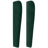  Uzglavlje s ušima tamnozeleno 83 x 23 x 118/128 cm baršunasto | shoptok.hr