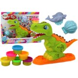 Dinosaur Playdough Set 6 Colors Dolphin Molds Scallop | shoptok.hr