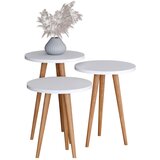 MID.YOU Set Mizic Barilo, Bela, Barva Hrasta, 3 Kos | Shoptok.si