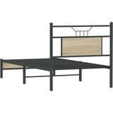 vidaXL Posteljni okvir brez vzmetnice hrast 90x200 cm inženirski les | Shoptok.si