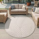 Ayyildiz Carpets Kremno bela okrogla notranja in zunanja preproga ø 120 cm Nova 1203 – | Shoptok.si