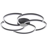 Brilliant LED prigušiva plafonska svetiljka FICO LED/32W/230V Ø 57 cm crna | Eponuda.com