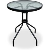  Elegantni baštenski sto, metal staklo, 60x71cm Cene