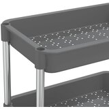  Kuhinjska kolica s 5 razine crna 42x29x128 cm željezo i ABS | shoptok.hr